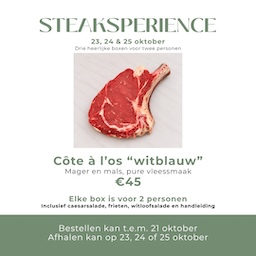 Steakbox: Côte a l'os "witblauw"