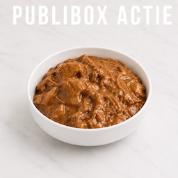 Publibox actie bereid stoofvlees 1kg kopen + 500 gr GRATIS 