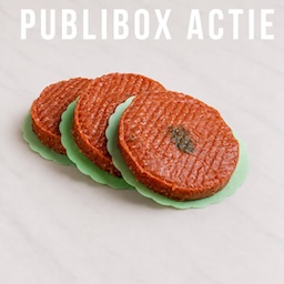 Publibox actie hamburgers 4 kopen + 2 GRATIS