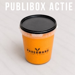 Publibox actie tomatenroomsoep 1L voor €3 (normaal €6,20)