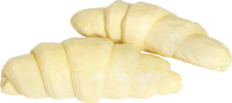 4 roomboter croissants Ekogroep 80 gram (diepvries) BIO