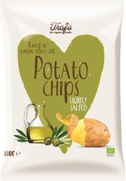 Aardappelchips gebakken in virgin olijfolie Trafo 100 gram BIO