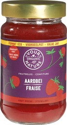 Aardbeienjam fruitbeleg Your Organic Nature 375 gram BIO Aardbeienjam fruitbeleg Your Organic Nature 375 gram BIO