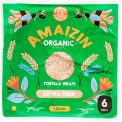 Amaizin Tortilla wraps Extra Vezels 6 st. BIO Amaizin Tortilla wraps Extra Vezels 6 st. BIO