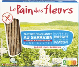 Boekweit crackers zonder zout Le Pain des Fleurs 150 gram BIO