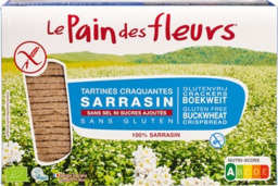 Boekweit crackers zonder zout Le Pain des Fleurs 300 gram BIO