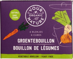 Bouillon blokjes groente zonder gist Your Organic Nature BIO