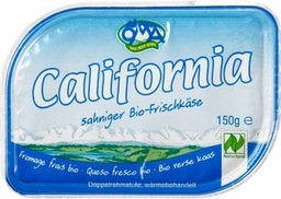 California Frischkäse naturel 70+ Öma 150 gram BIO California Frischkäse naturel 70+ Öma 150 gram BIO