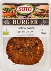 Vegetarisch Cashew-zwarte bonen burger Soto 160 gram