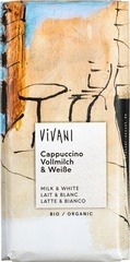 Melk- en witte chocolade cappuccino Vivani 100 gram BIO Melk- en witte chocolade cappuccino Vivani 100 gram BIO