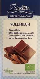 Chocoladereep melk Biosüße Bio, 40 gram