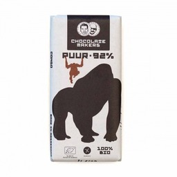 Chocolate Makers Gorilla Bar 92% Extra Puur 85 gram BIO Chocolate Makers Gorilla Bar 92% Extra Puur 85 gram BIO