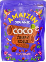 Coco crispy rolls chocolade Amaizin 140 gr. BIO