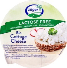 Cottage cheese lactosevrij Züger 150 gram (op bestelling) BIO