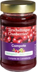Cranberry compote, fruitbeleg BIO