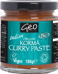 Currypasta korma India Geo Organics 180 gram BIO