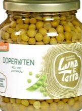 Doperwten Luna e Terra 350 gram BIO Doperwten Luna e Terra 350 gram BIO