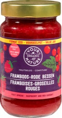 Framboos rode bes fruitbeleg Your Organic Nature 375 gram BIO