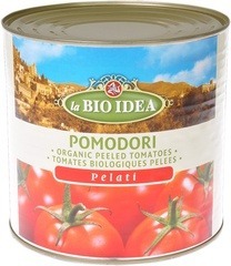 Gepelde tomaten groot blik  La Bio Idea 2.5 kg