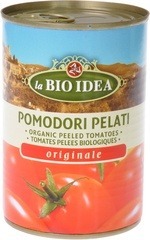 Gepelde tomaten in blik La Bio Idea 400 gram