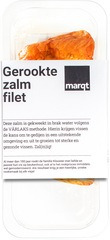Gerookte zalm filet Marqt 140 gr. BIO
