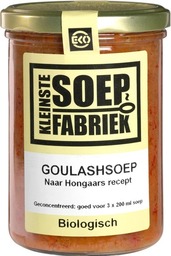 Goulashsoep KleinsteSoepFabriek 400 ml BIO Goulashsoep KleinsteSoepFabriek 400 ml BIO