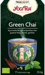 Green chai thee Yogi Tea 17 builtjes BIO Green chai thee Yogi Tea 17 builtjes BIO