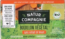 bouillon blokjes groente gistvrij 80 gram Natur Compagnie