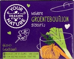 Bouillon blokjes groente zonder gist Your Organic Nature BIO Bouillon blokjes groente zonder gist Your Organic Nature BIO