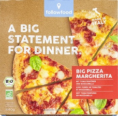 Grote pizza margherita followfood 440 gram