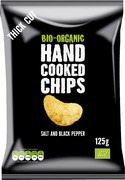 Hand cooked chips zout-zwarte peper 125 gr