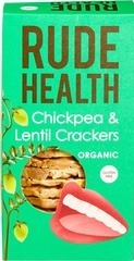 Kikkererwten en linzen crackers Rude Health 120 gram