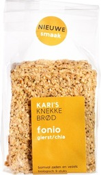 Knekkebrød fonio chia Kari's Crackers 185 gram
