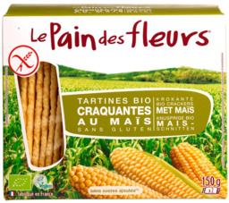 Krokante crackers mais Le Pain des Fleurs  BIO Krokante crackers mais Le Pain des Fleurs  BIO