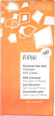 Melkchocolade caramel zout Vivani BIO