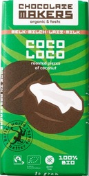 Melkchocolade kokos Chocolatemakers 80 gram BIO Melkchocolade kokos Chocolatemakers 80 gram BIO