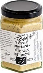 Mosterd-dille saus agave Tons Mosterd 170 ml BIO Mosterd-dille saus agave Tons Mosterd 170 ml BIO