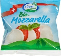 Mozzarella 45+ Züger 100 gram BIO Mozzarella 45+ Züger 100 gram BIO