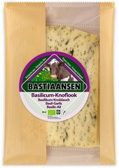 Plakjes kaas basilicum/knoflook Bastiaansen 150 gram BIO