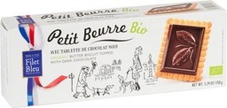 Roomboter koekjes met chocoladetopping puur Filet Bleu 150 gram BIO Roomboter koekjes met chocoladetopping puur Filet Bleu 150 gram BIO