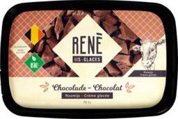 Roomijs Chocolade 750ml Rene's ijs 750 ml BIO