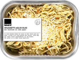 Spaghetti aglio olio Marqt 350 gram BIO (op bestelling)