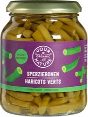 Sperziebonen Your Organic Nature 340 gram BIO