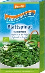 Spinazie diepvries Natural Cool 450 gram BIO