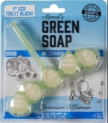 Toilet Block Geranium & Lemon Marcel's Green Soap 55 g