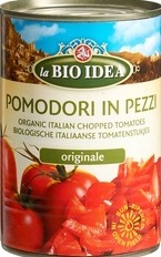 Tomatenstukjes in blik La Bio Idea 400 gram