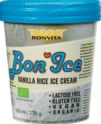 Vanille rijstmelkijs Bonvita 500 ml