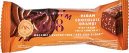 Vegan chocoladebar sinaasappel Rhythm 108 33 gram