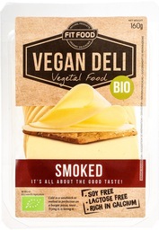Vegan gerookte kaas plakken FITFOOD Vegan Deli 160 gram (op bestelling) BIO