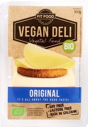 Vegan kaas plakken FITFOOD Vegan Deli 160 gram (op bestellig) BIO